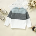 thumbnail image 2 of Little Kids Boys Sweaters Clothes Spring Autumn Winter Newborn Infant Outwear Pullover 1-3Y Toddler Crew Neck Long Sleeve Jumper, 2 of 5