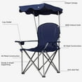 thumbnail image 4 of SEEKOL Camping Chair, Folding Outdoor Lawn Chair with Canopy, Carry Bag & Cup Holder, Portable Heavy Duty Camp Chair for Outside Travel, Picnic, Beach Soccer Chairs, 4 of 7