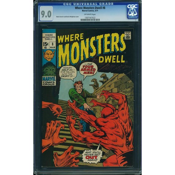Where Monsters Dwell #8 - CGC 9 Comic Book
