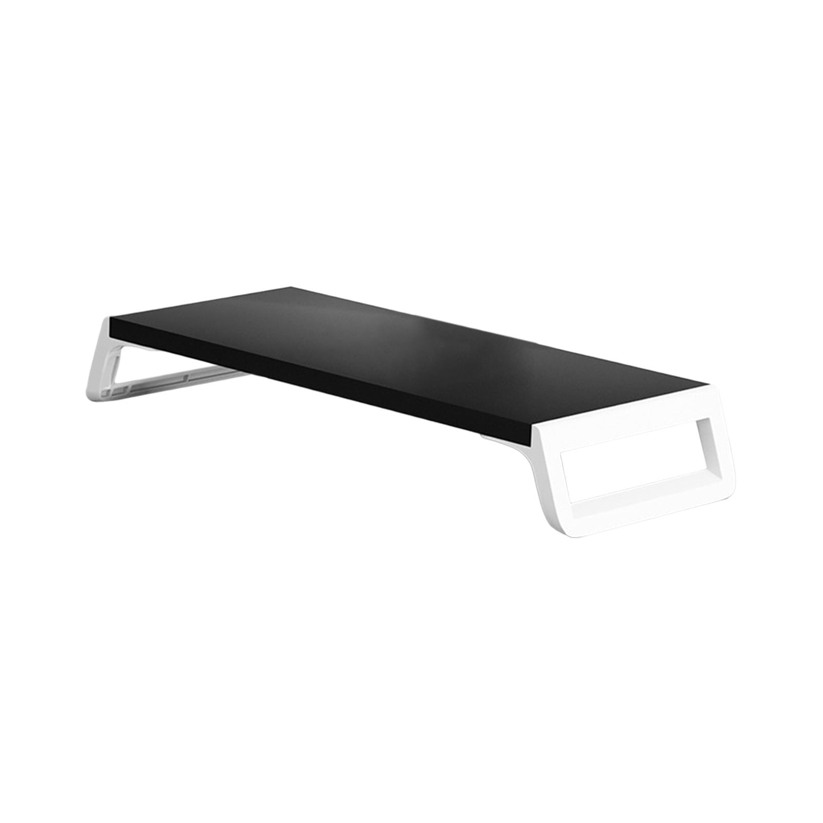 Rushawy Computer Riser, Stand Desk for Printer Desktop Shelf for black and white