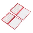 thumbnail image 3 of Caja de acuarela portátil de 2 piezas, desmontable, fácil de limpiar, compacta, mini paleta de acuarela para artistas principiantes, caja roja, 24 cuadrículas, 3 of 14