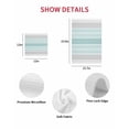 thumbnail image 7 of Aqua Ombre Stripes Kitchen Dish Towels for Drying Dishes Set of 4, Modern Abstract Stripes Aesthetic Waffle Weave Microfiber Hand Tea Bathroom Towels Quick Dry & Absorbent Towel 12x12, 7 of 7