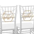 thumbnail image 2 of Koyal Wholesale Better Together Chair Signs, Set of 2 Scripted Hexagon Laser Cut Wood Chair Back Signs, 2 of 3