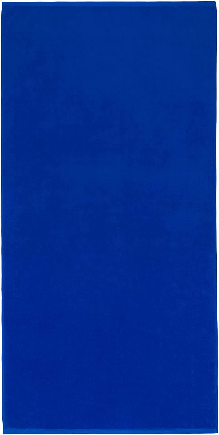 Beachland - Solid Beach Towel 30 x 60 inch Pool and Resort Style - 100% Cotton - Extra Soft and Absorbent (Cobalt, 1 Towel)