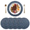 thumbnail image 5 of Ryvnso Christmas Lights Round Plate Mats Dining Table Placemat Set of 4 for Holiday Decoration, 5 of 7