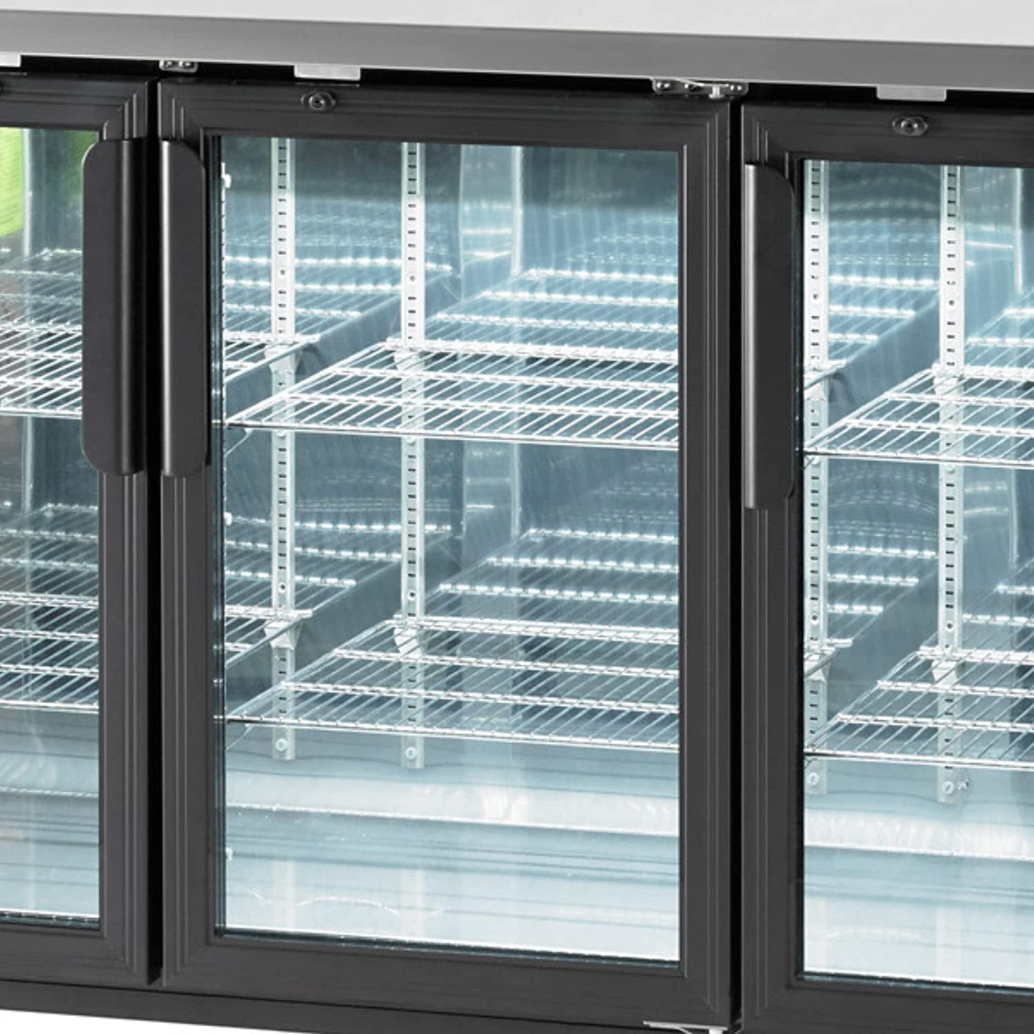 Arctic Air ABB72G, Back Bar Refrigerator, Glass Doors, three-section, Interior LED Lighting, NSF Certified