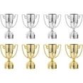 thumbnail image 1 of KAKOWELY 8 piezas de trofeos deportivos de plástico para niños, premios ganadores, copas de trofeo para fiesta de fútbol, 1 of 5