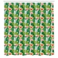 thumbnail image 3 of Floral Shower Curtain, Exotic Hawaiian Style Botanical Pattern for Tropical Heaven and Paradise Holiday, Fabric Bathroom Set with Hooks, 69W X 84L Inches Extra Long, Multicolor, by Ambesonne, 3 of 3