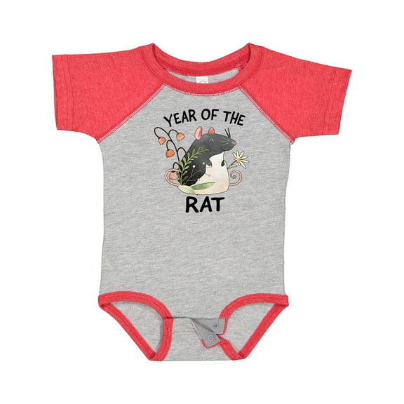 Inktastic Chinese Zodiac Year of the Rat Boys or Girls Baby Bodysuit