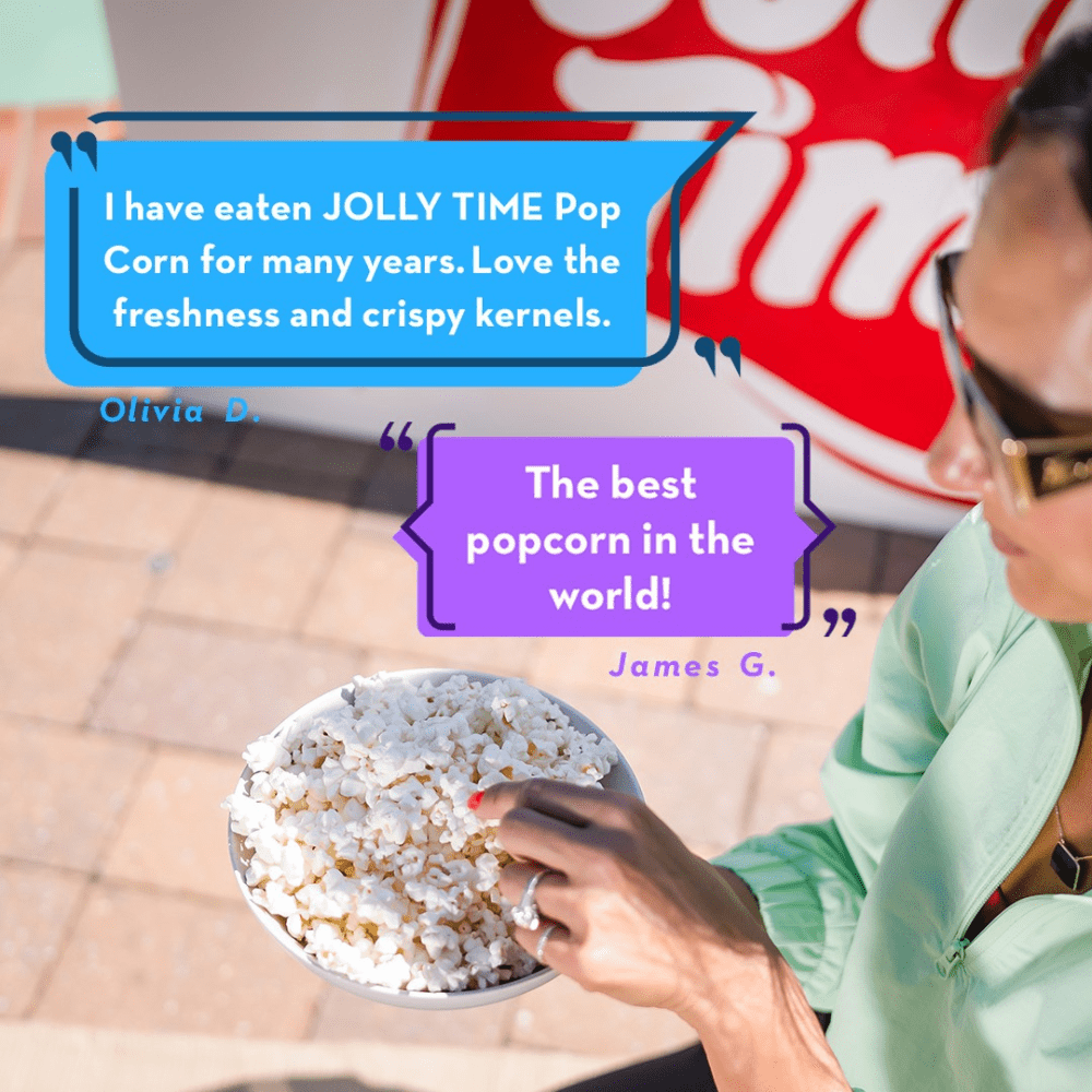 (6 pack) JOLLY TIME Select White Unpopped Popcorn Kernels, 30 oz Gluten-Free