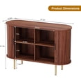 thumbnail image 2 of EastVita 47 in Mid Century Modern Sideboard Buffet Cabinet with Sliding Doors Adjustable Shelves Accent Storage Cabinet, 2 of 8