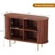 thumbnail image 2 of 47-pulgada mid-century moderno sideboard buffet gabinete con sliding doors y adjustable estantes: an accent almacenamiento gabinete, 2 of 8