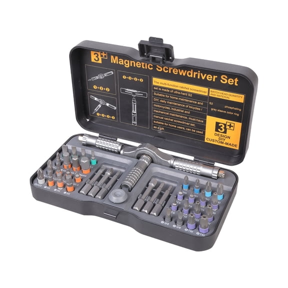 Pack of 40 Removable T Handle Tool Kit Flexible For Various Repair Applications