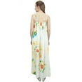 thumbnail image 1 of Bimba Women's Printed Casual Rayon Sleeveless V-Neck Beach Wear A-line Dress - 4, 1 of 4