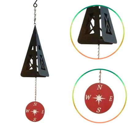 

Geometric Bell Outdoor Courtyard Decoration Pendant Metal Electroplating Creative Wind Bell