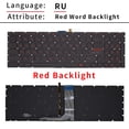 thumbnail image 1 of Clavier d'Ordinateur Portable Russe avec Rétroéclairage pour Msi GS60 GT72 GE62 GL62 GL72 CX62 WS70 GS70 GV62 MS-16J5 MS-1796 MS-1799 MS-16J9 RU Rétroéclairé Rouge, 1 of 6