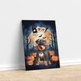 thumbnail image 3 of Happy Halloween Vampire Mastiff BOO with Pumpkins Fun and Spooky Vertical Matte Canvas Poster Mastiffs Dog Lover Gifts Idea Wall Art Home Decor - 00018, 3 of 5