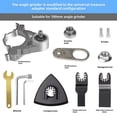 thumbnail image 4 of Multi-Functional Angle Grinder to Oscillating Tool Adapter: Woodworking, Cutting & Edge Trimming Accessory for Electric Tools - Woodworking Kit (471.4g) - Durable, Easy-to-Attach Convertor Head for, 4 of 6