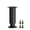 Black, variant on TIERPOP Modern Furniture Legs Metal Feet, Adjustable 15 to 16cm Table Feet with not Slip Base Heavy Duty Leg Levelers for Home