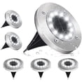 thumbnail image 1 of Luces solares de jardín para exterior de 6 piezas con 12 LED, luz blanca fría, resistente al agua IP65, focos solares integrados, adecuadas para patios, pasillos y patios., 1 of 5