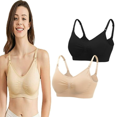 

2/4/6/8/10Pieces Nursing Bra Breastfeeding Mom Breast Pumping Bra Seamless Nursing Bra Nursing Underwireless Underwear