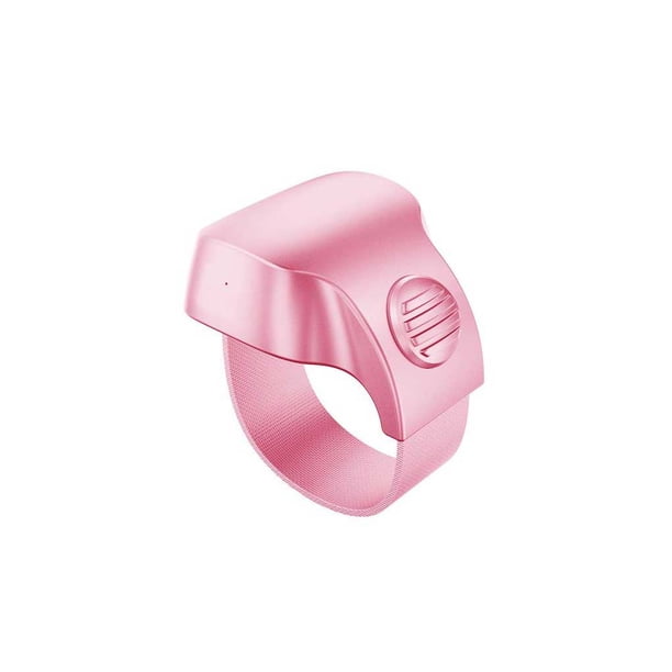 Bearachild Teléfono portátil compatible con Bluetooth Selfie Anillo de control remoto Controlador inteligente Anillos Accesorio de fotografía Accesorios para fotos Rosa