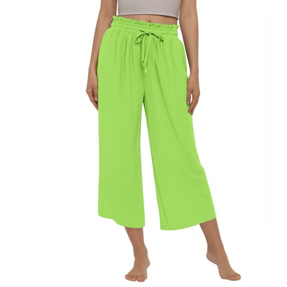 Woman Pants Straight Leg Baggy Pants Capris Pants Womens Pants Casual Comfy Work Pants Fashion Clothing