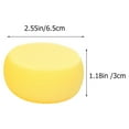 thumbnail image 4 of SHISUYAN Éponge Faciale Douce Jaune pour Nettoyage Peut Tre Utilisée Humide Ou Sèche 24 Pcs Éponges Rondes, 4 of 8