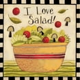 thumbnail image 2 of DiPaolo, Dan 15x15 White Modern Wood Framed Museum Art Print Titled - I love Salad, 2 of 4