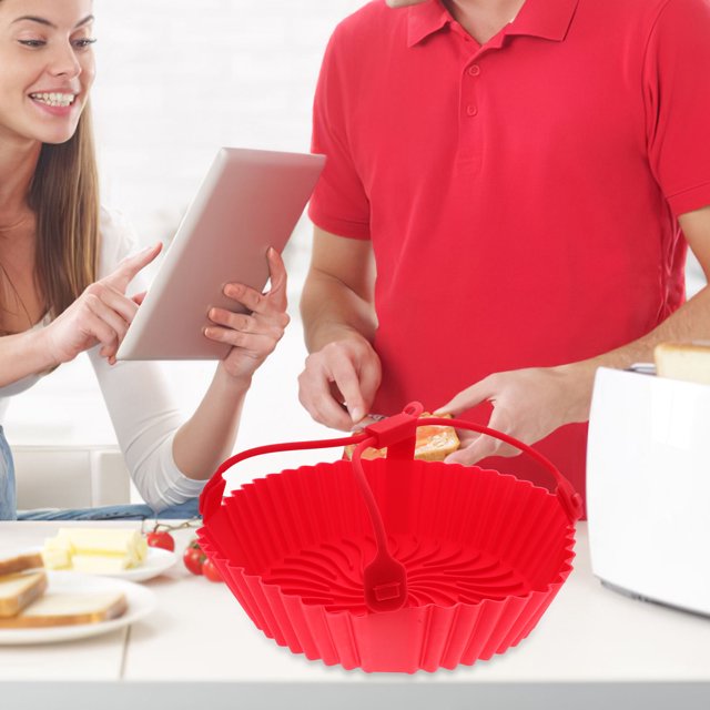 unbranded Revestimiento De Silicona Para Freidora De Aire Resistente Para Evitar Adherencia Y Facilitar Limpieza