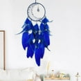 thumbnail image 6 of SHIMELE Dreamcatcher Wall Hanging Woven Decor Pendant Healing Gift Colorful Feathers Blue Purple Home Decoration Spiritual Ornament, 6 of 6