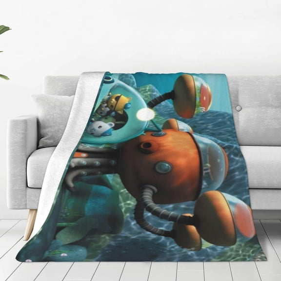 Octonauts Cartoon Style-1 Ultra-Soft Micro Warm Fuzzy Fleece Blanket Throw Gift Decoration For Home Car Camp Office 60"x50"