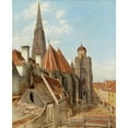 thumbnail image 3 of Anonymous 15x18 Black Modern Framed Museum Art Print Titled - View of St. Stephen's Cathedral, 3 of 5