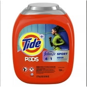 Tide PODS Liquid Laundry Detergent Pacs, 4-n-1 with Febreze, HE Compatible, Sport Odor Defense, 104 ct.