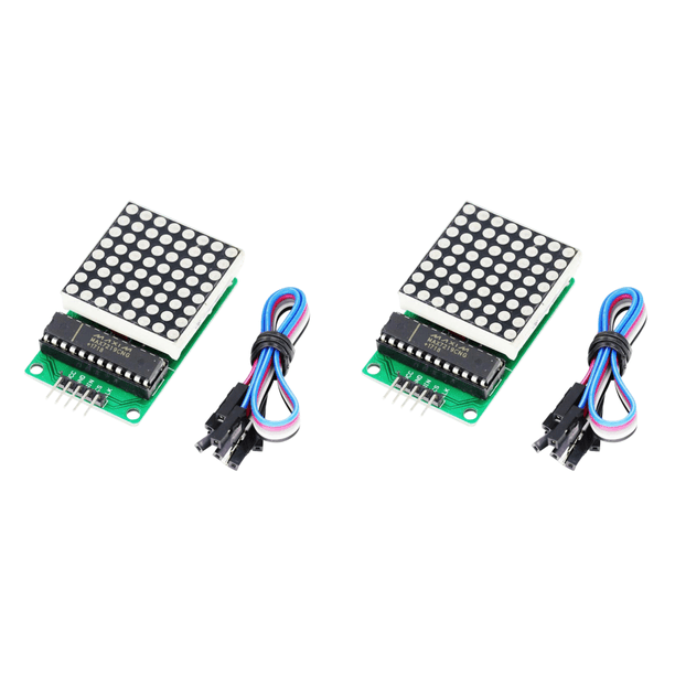 Módulo Puntos MAX7219 Módulo Control Módulo Microcontrolador Módulo Visualización Viene Con 5 Cables