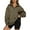 Green, variant on SHINE UP Sweatshirts for Women Oversized Fleece Hoodie Tops Fall Half Zip Turtleneck Long Sleeve Pullover