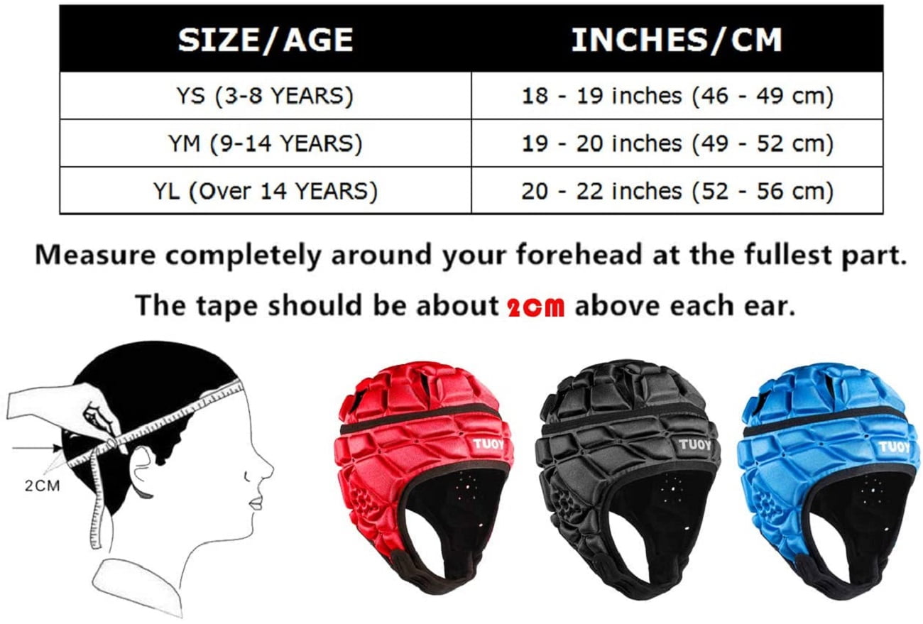 TUOY Kid Youth Soft Football Helmet Flag Football Helmet Pad