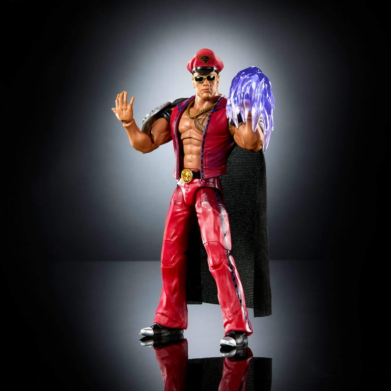 WWE x Street Fighter The Rock Final Boss Action Figure