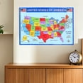 thumbnail image 3 of HEATSHAKING High Definition Usa Map for Wall Featuring Detailed Labels and Artistic Design, 3 of 6