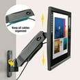 thumbnail image 3 of ELG F410 Full Motion Monitor Wall Mount Arm Gas Spring 17”-35” Swivel Tilt Height Adjustable VESA 75/100, 3 of 9