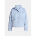 thumbnail image 6 of Time and Tru Women's and Women’s Plus Mixed Media Puffer Jacket, Sizes XS-2X, 6 of 6