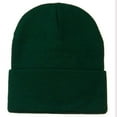 thumbnail image 5 of 12 Inch Long Knitted Beanie - Dark Green OSFM, 5 of 5