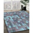 thumbnail image 2 of Ahgly Company Indoor Square Patterned Denim Blue Area Rugs, 5' Square, 2 of 6