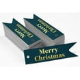 thumbnail image 2 of Inkdotpot Pack Of 100 Merry Christmas Favor Paper Tags Craft Real Gold Foil Hang Tags, 2 of 6