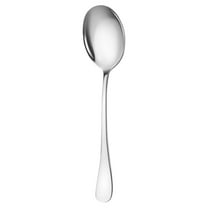 Stainless Steel Serving Spoons Utensils, Solid Serving Dining Spoon/Slotted Spoon, 1Pack, Dishwasher Safe & Fridge Safe, Utensils for Parties, BPA Free Gadgets for Dining Serving(Silver,8.8x2")