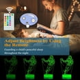 thumbnail image 4 of 3D Illusion Lacrosse Night Light with Remote Control, 16 Colors Changing Table Lamp for Room Decoration, 4 Flash Modes, Creative Birthday Christmas Gift for Boys and Girls, 4 of 18