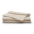 thumbnail image 1 of Sleepgram Viscose from Bamboo Cal King Bed Sheets w/2 Pillowcases, Sand, 1 of 6