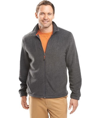 fleece jacket, charcoal heather 