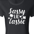 thumbnail image 4 of Inktastic Saint Patrick's Day Sassy Lil' Lassie with Shamrocks Women's T-Shirt, 4 of 5