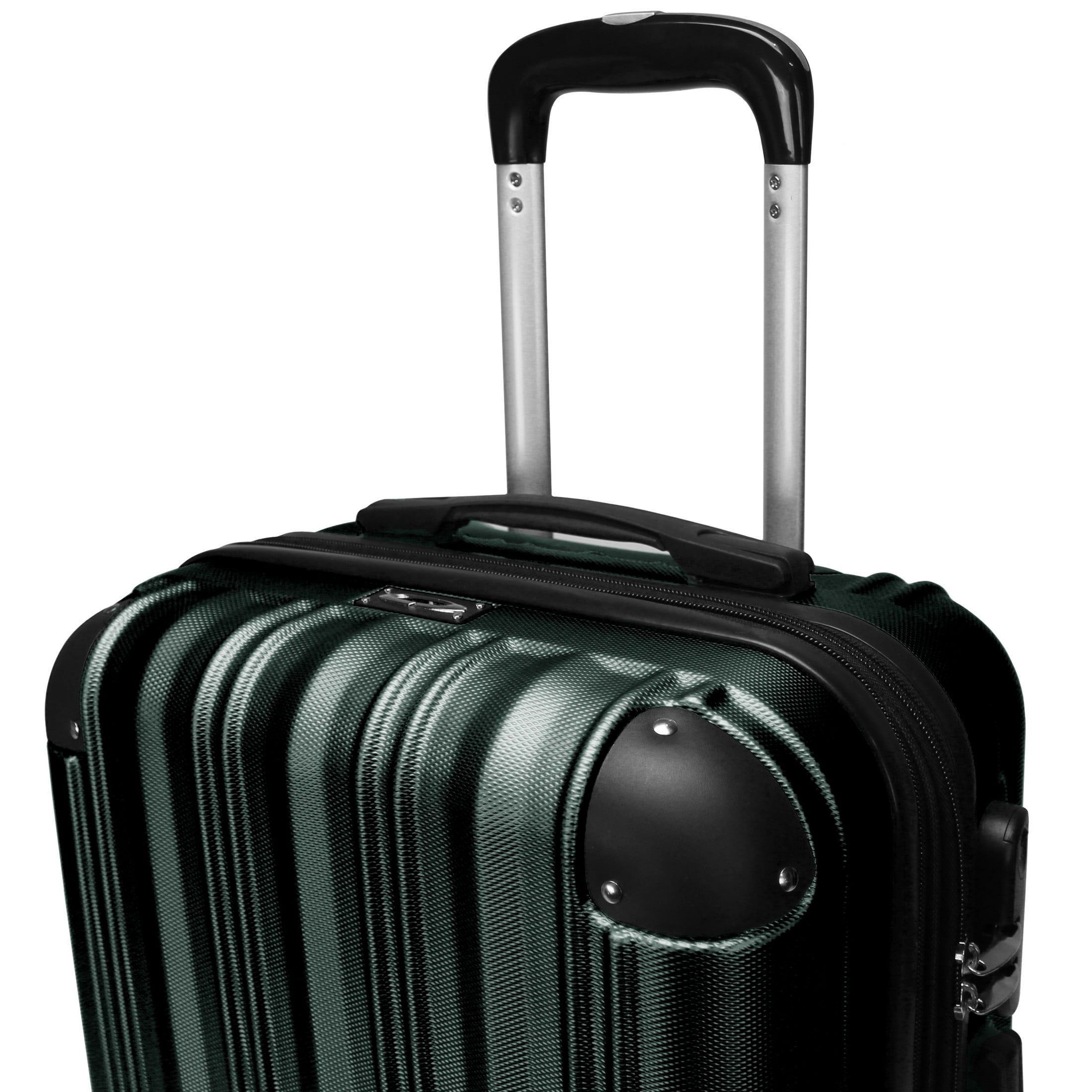 CalBags Kemyer Quest 20-Inch Carry-On Hardside Lightweight Expandable Spinner Suitcase Luggage - British Green